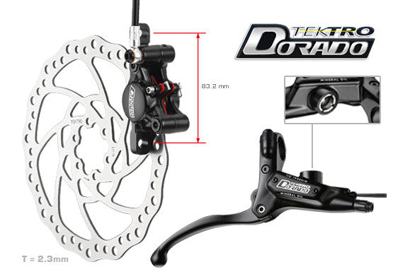 Rear Tektro Dorado HD E710 hydraulic e bike brake EMPowered Cycles Electric Bike Conversion Kits and Accessories