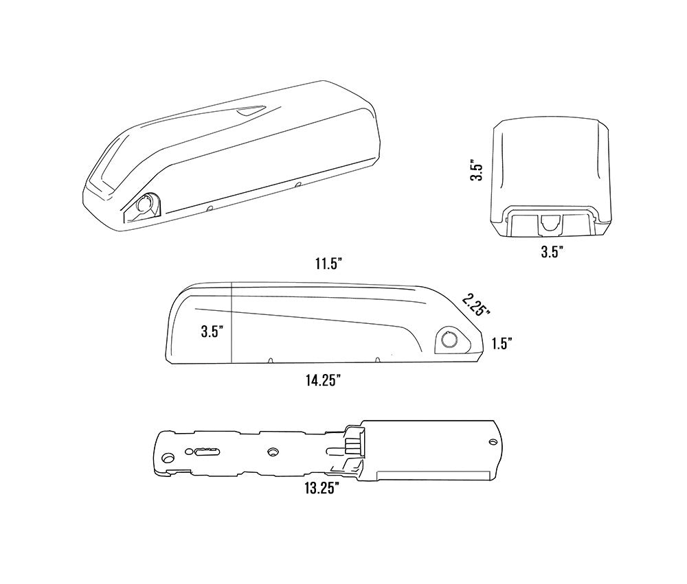 Hailong-1 battery pack dimensions